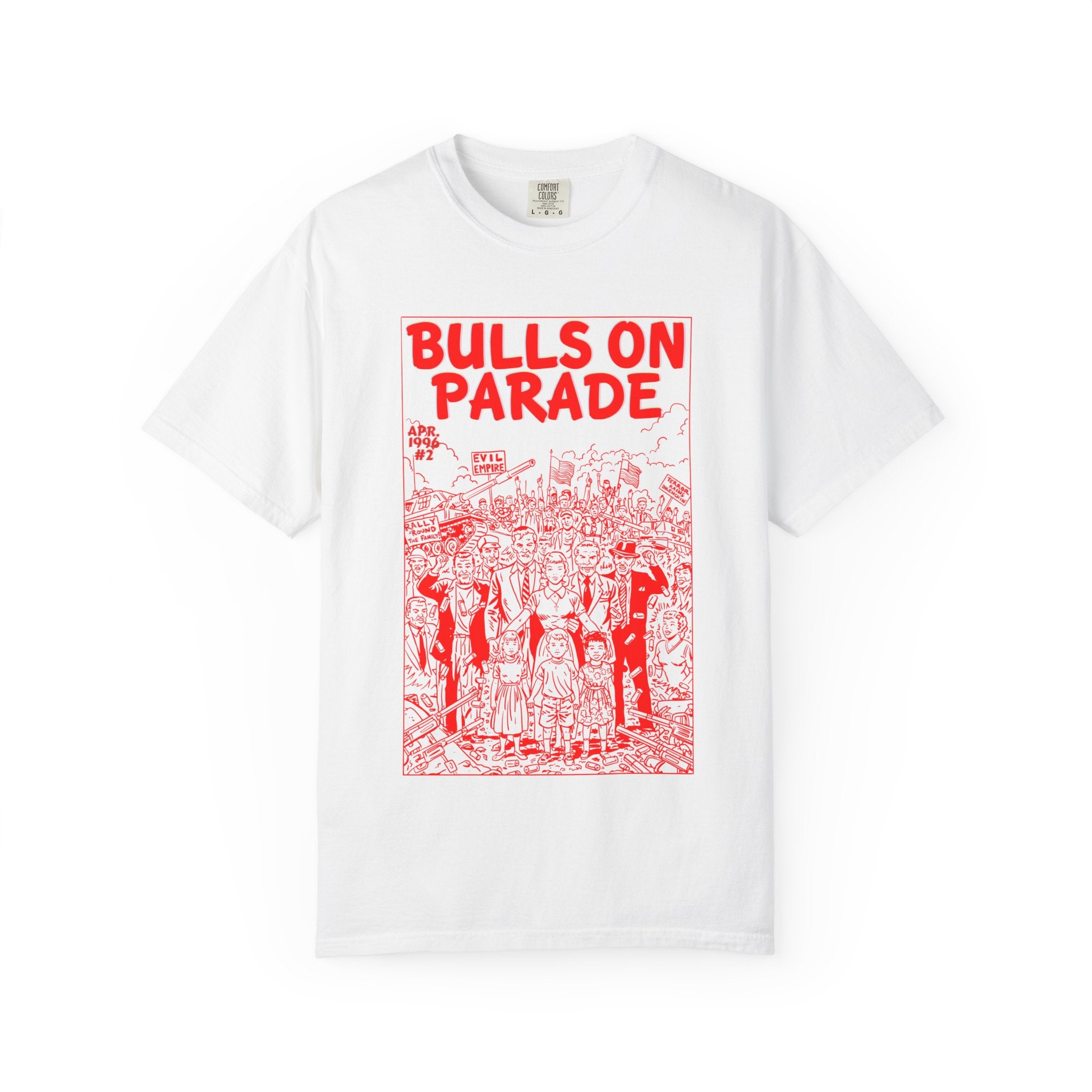 Bulls Parade - RED - Unisex Comfort Colors T-shirt