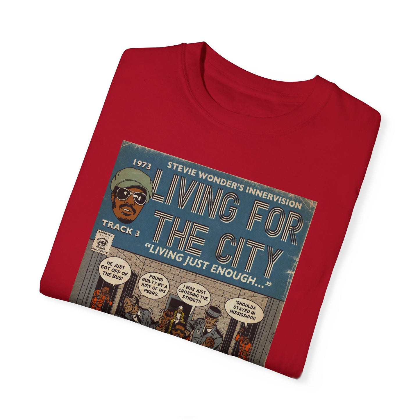 Stevie Wonder - Living For The City - Unisex Comfort Colors T-shirt