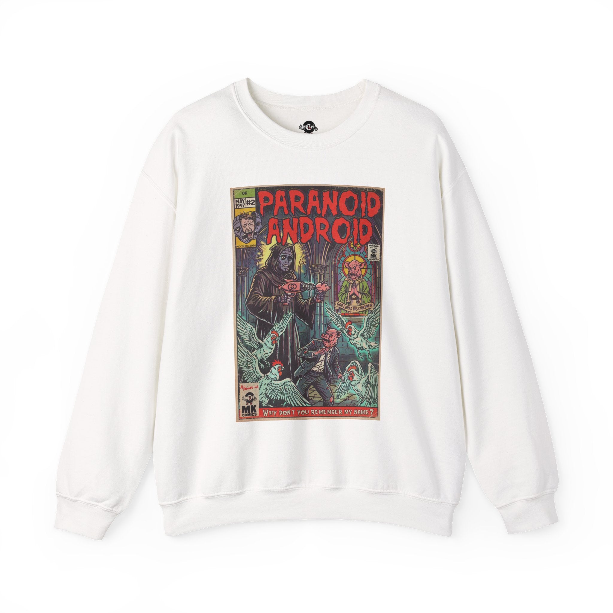 Paranoid Android - Unisex Heavy Blend™ Crewneck Sweatshirt