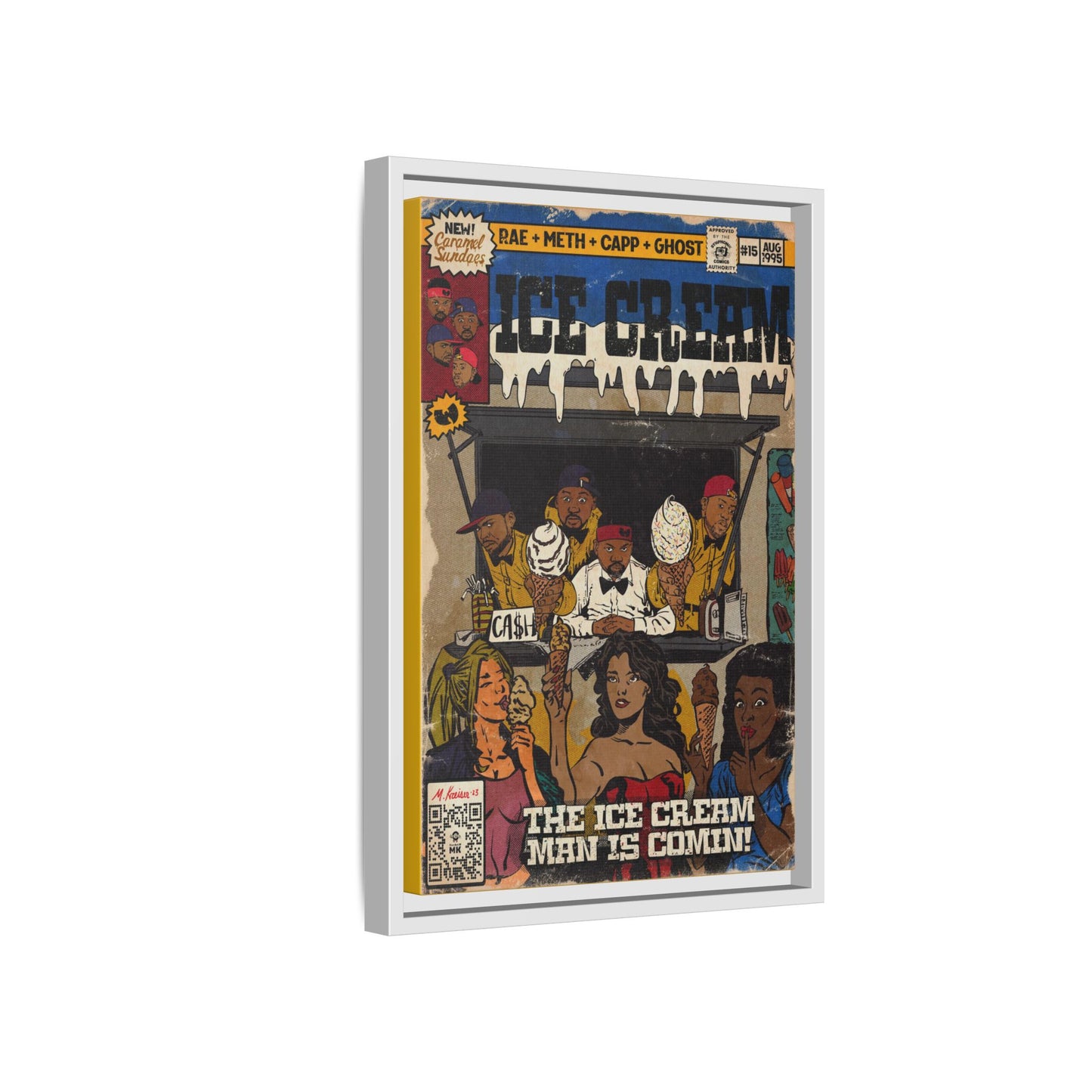 Raekwon- Ice Cream - Gallery Canvas Wraps, Vertical Frame