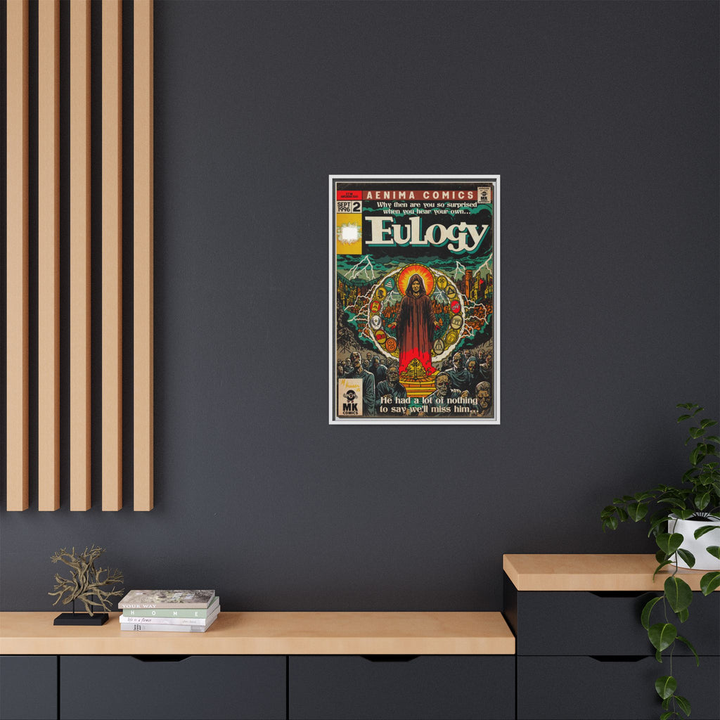 Eulogy - Matte Canvas, Framed (Multi-color)