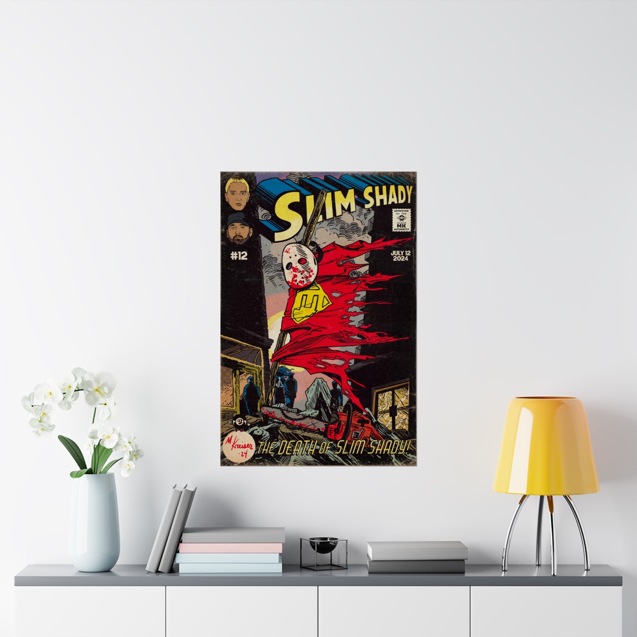 Death of Slim Shady - Matte Vertical Poster