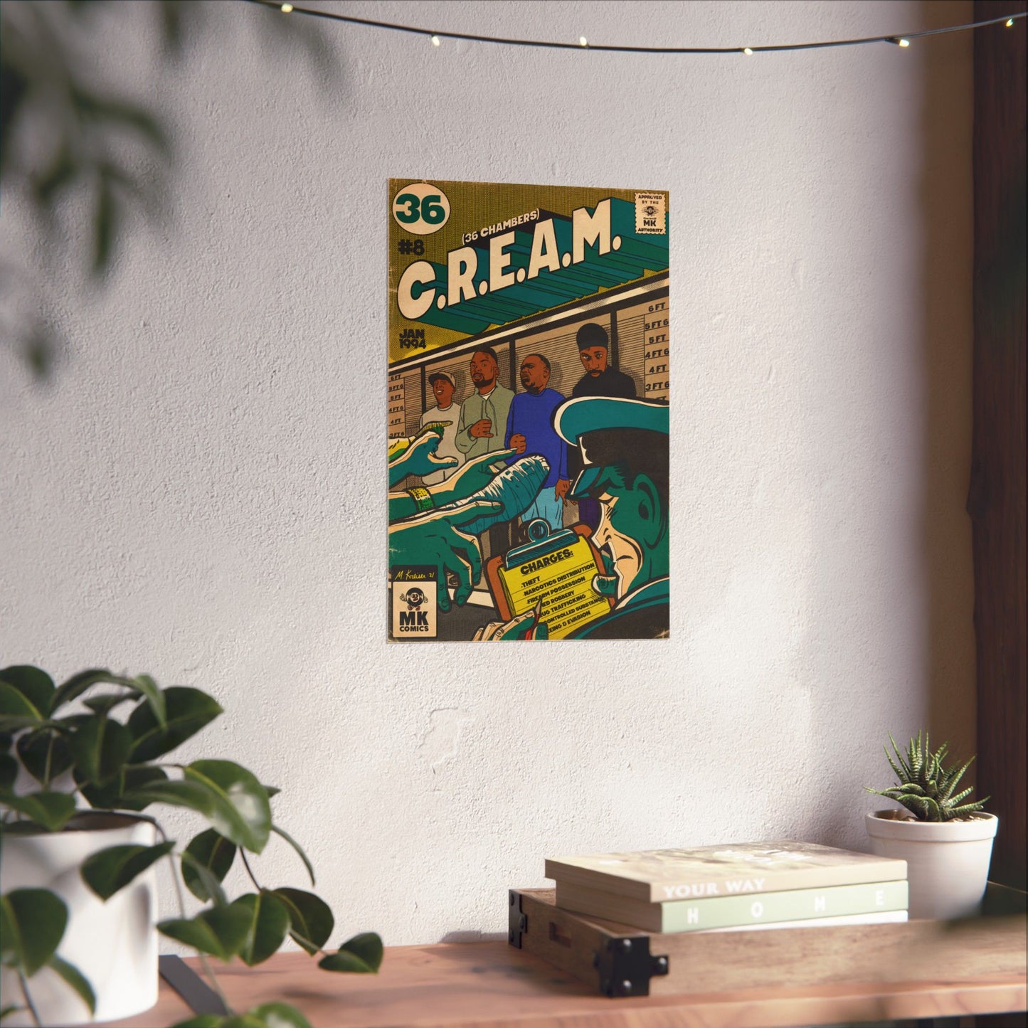 C.R.E.A.M - Comic Book Art - Vertical Matte Poster
