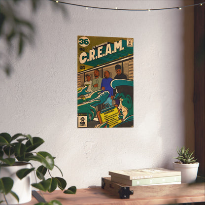 C.R.E.A.M - Comic Book Art - Vertical Matte Poster
