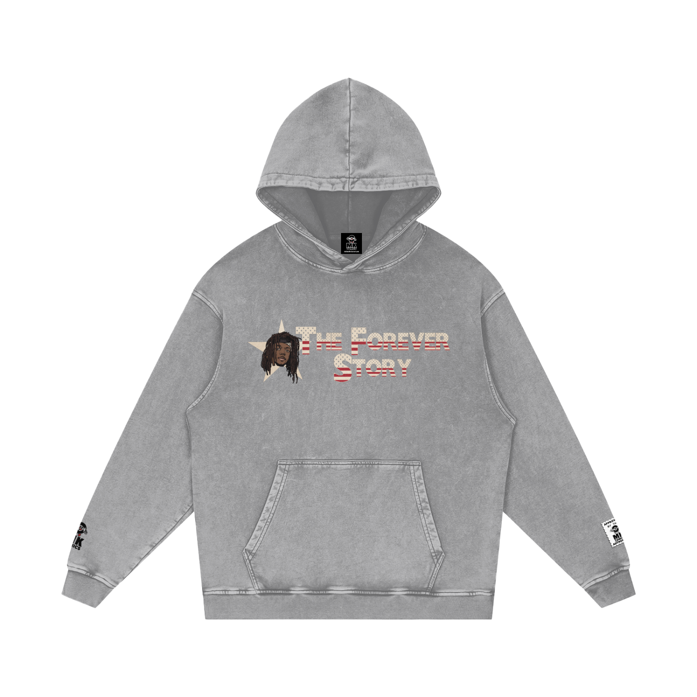 The Forever Story - Snow Washed Loose Cotton Hoodie