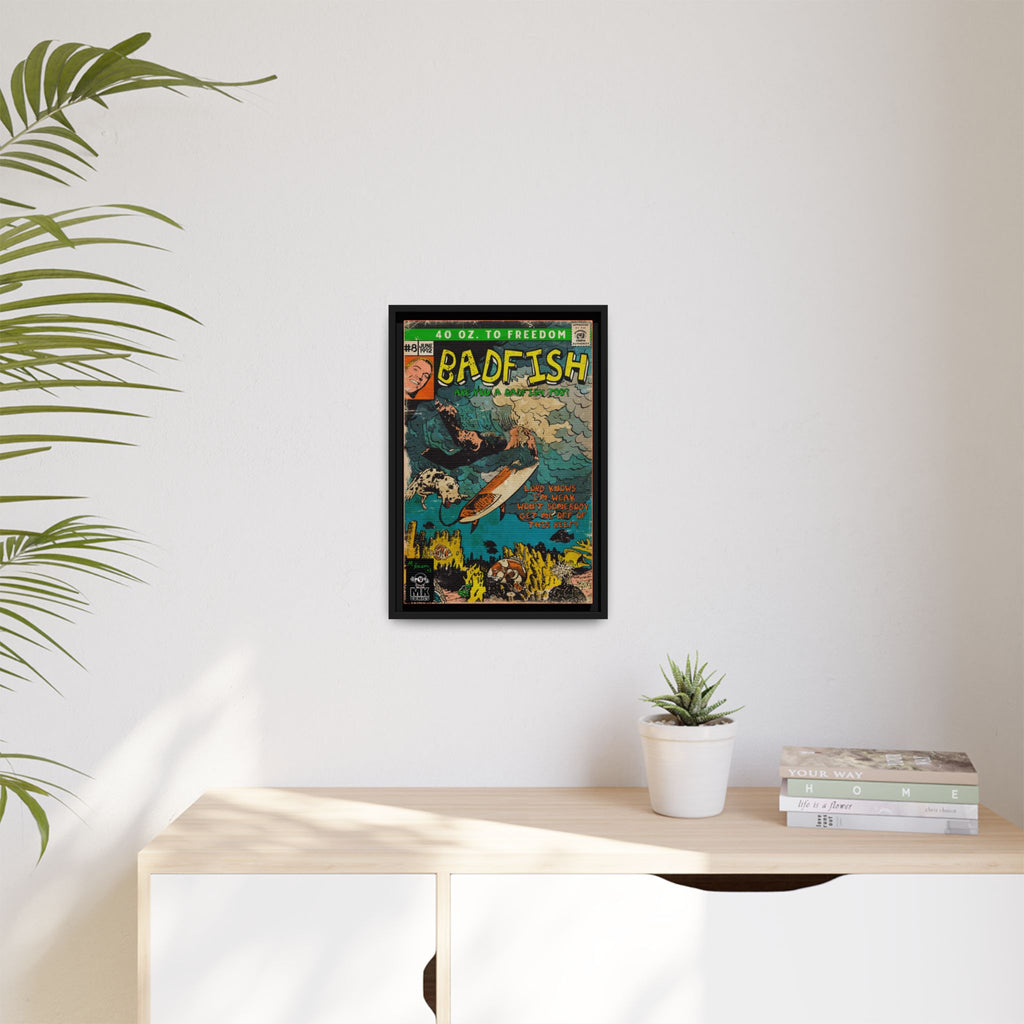 Badfish - Matte Canvas, Framed (Multi-color)