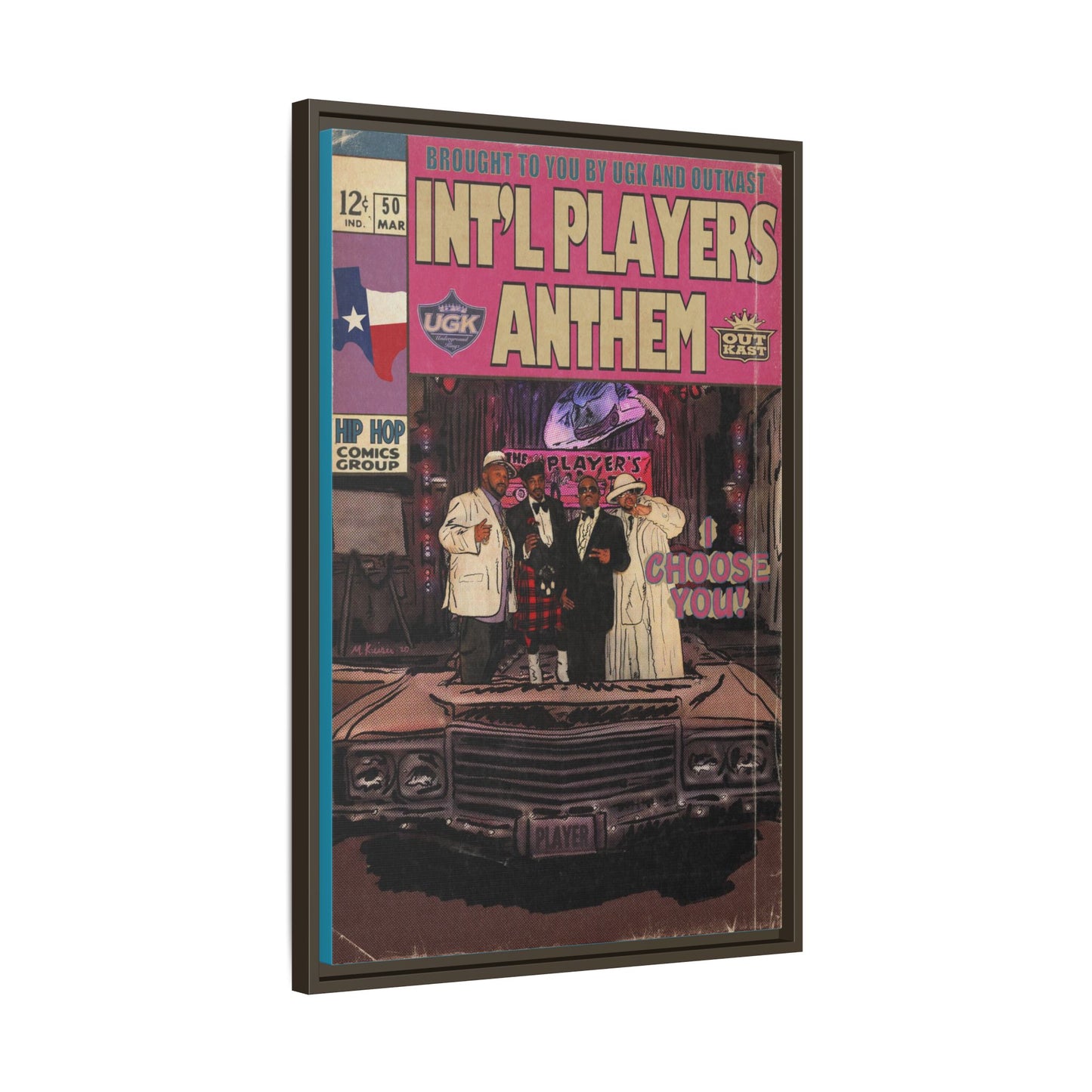 Int’l Players Anthem - Matte Canvas, Framed (Multi-color)
