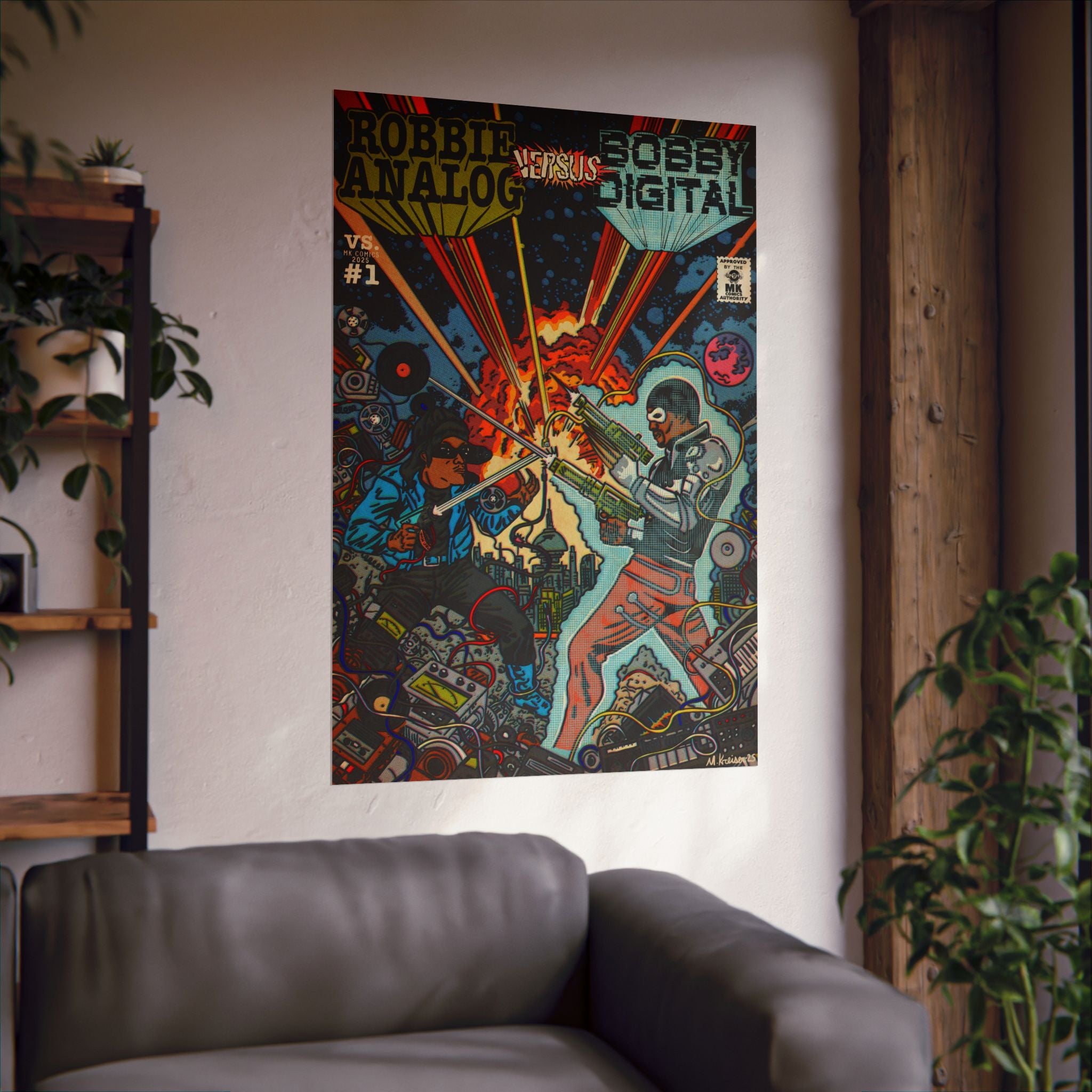 Analog vs. Digital - Matte Vertical Posters