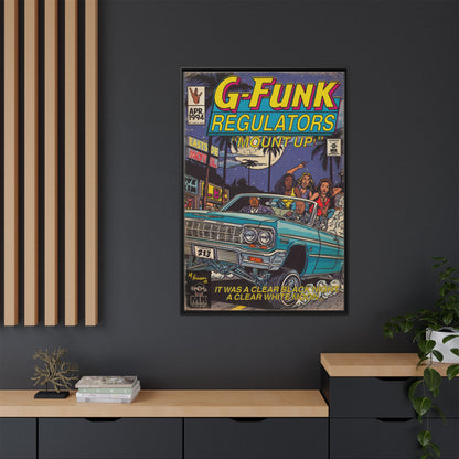 Regulate - Matte Canvas, Framed (Multi-color)