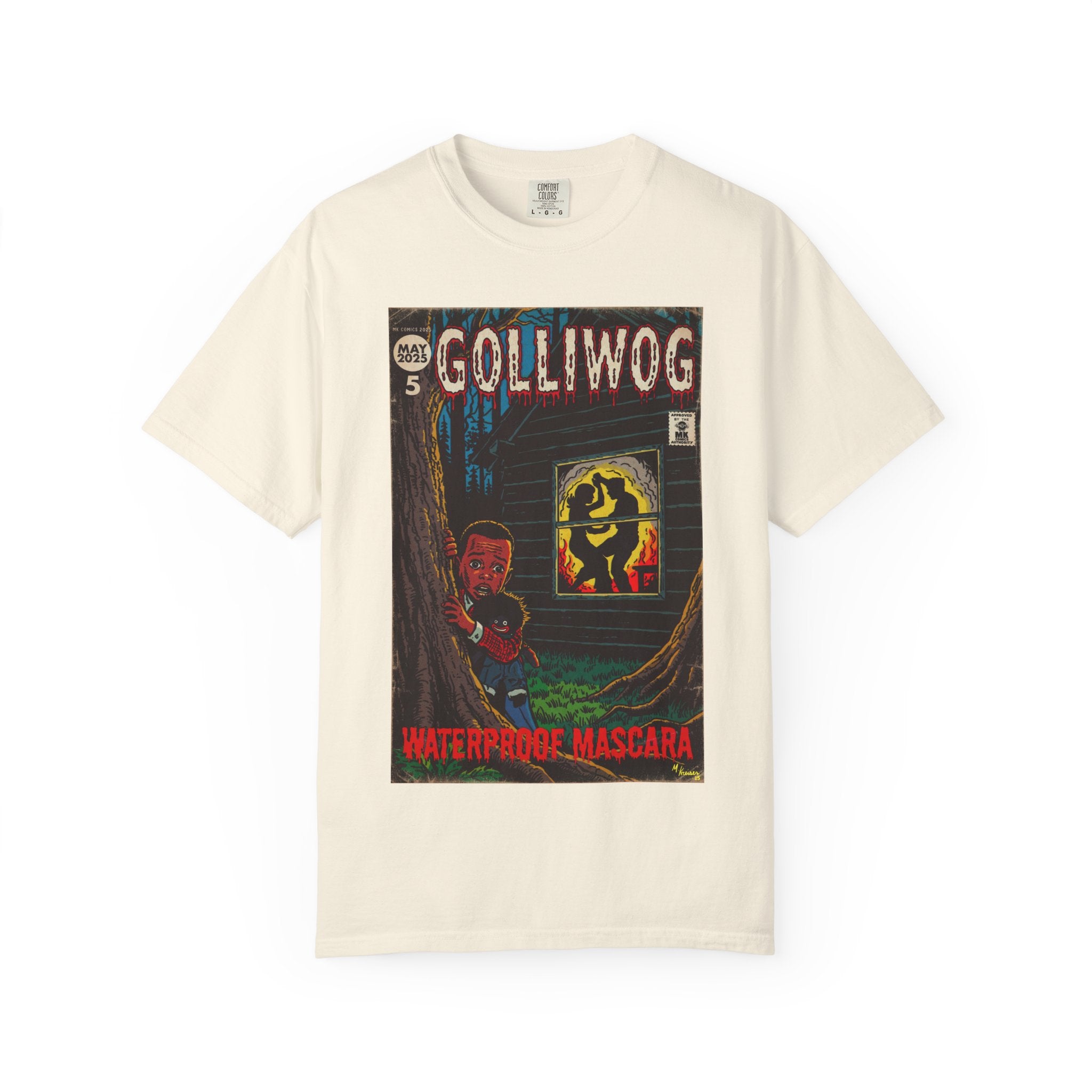 Waterproof Mascara - Golliwog - Unisex Garment-Dyed T-shirt