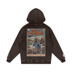 What's Going On - Snow Washed Loose Cotton Hoodie