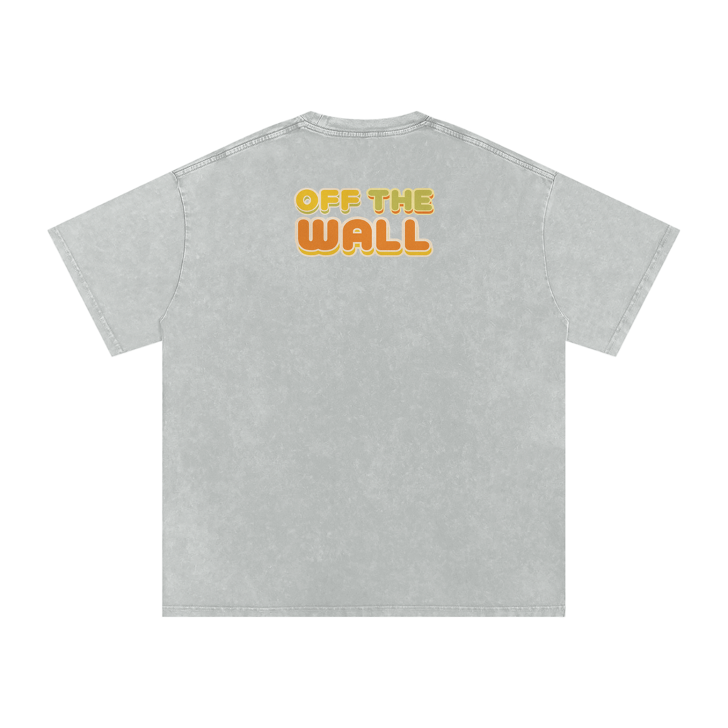 Off the Wall - Snow Washed Oversized Cotton T-Shirt