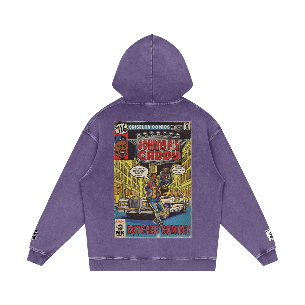 Johnny P's Caddy - Snow Washed Loose Cotton Hoodie