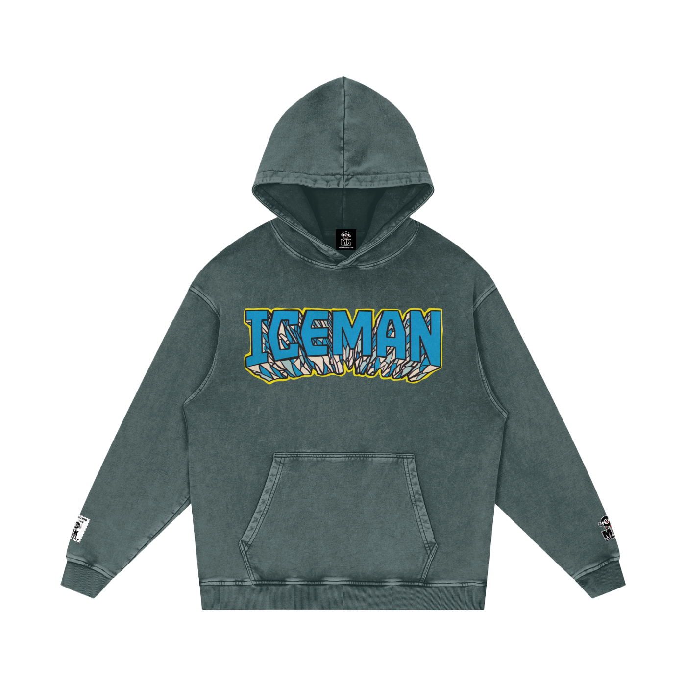 Iceman - Snow Washed Loose Cotton Hoodie