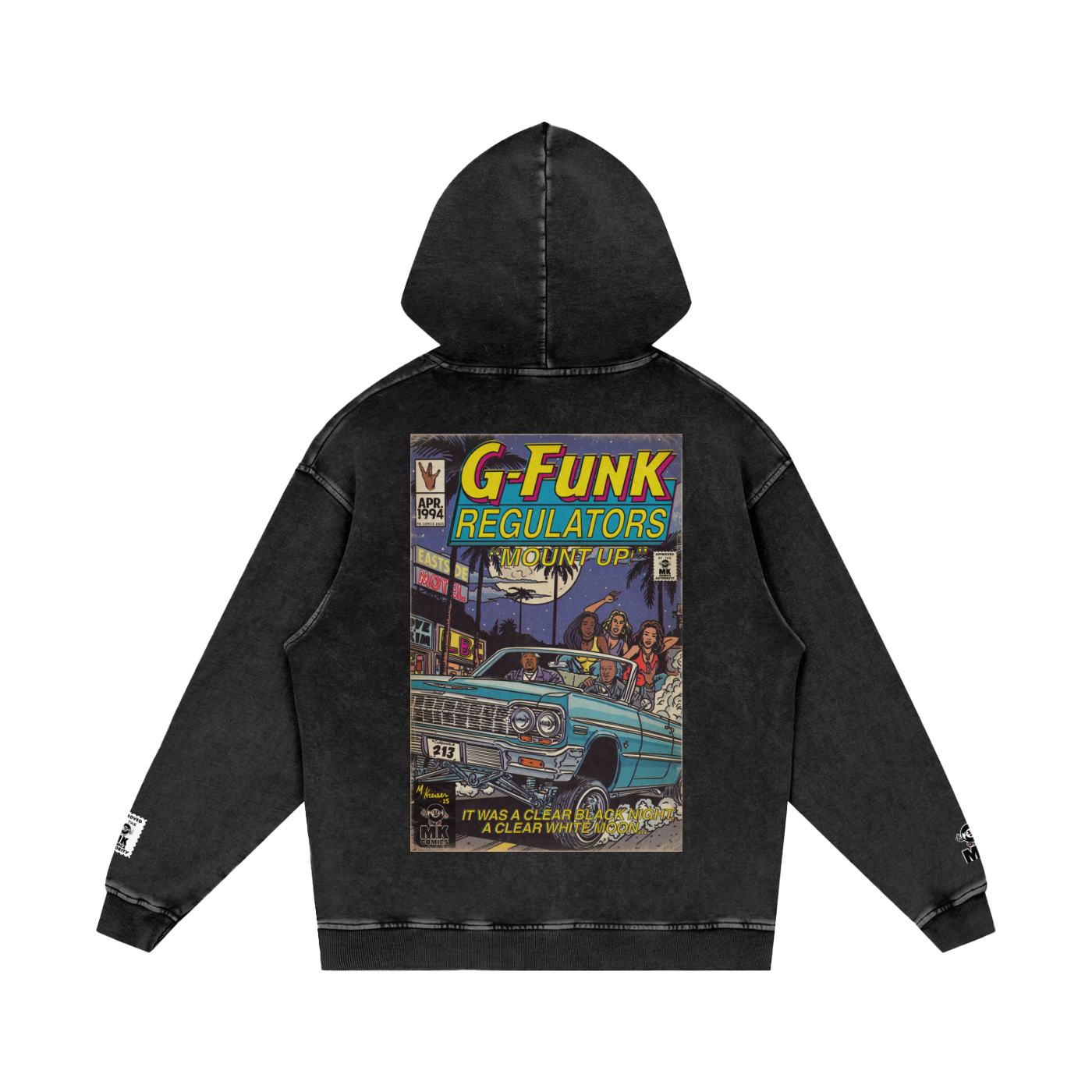 Regulate - Snow Washed Loose Cotton Hoodie