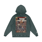 Things Fall Apart - Snow Washed Loose Cotton Hoodie