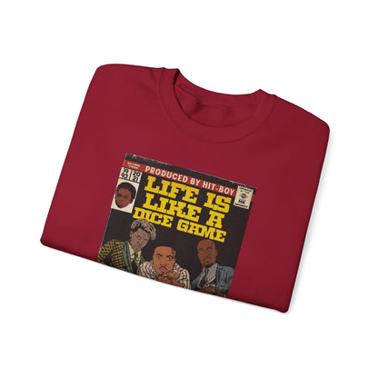 Nas, Cordae, & Freddie, Life Is Like A Dice Game - Unisex Heavy Blend™ Crewneck Sweatshirt