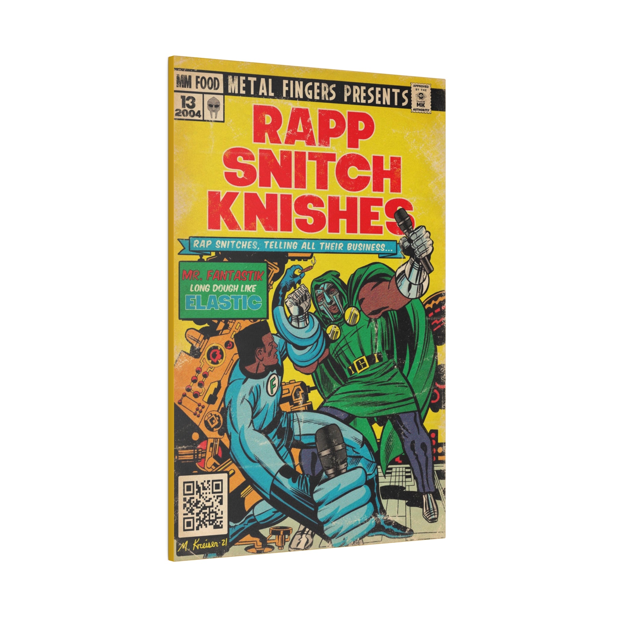 Rapp Snitch Knishes - Matte Canvas, Stretched