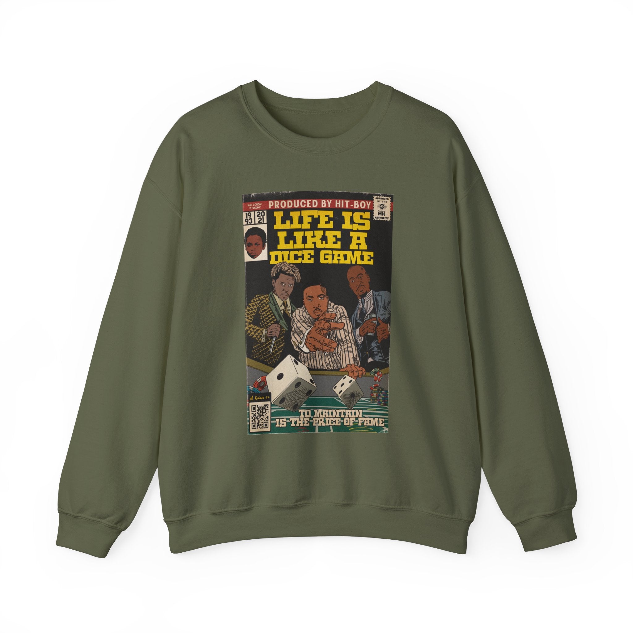 Life Is Like A Dice Game - Unisex Heavy Blend™ Crewneck Sweatshirt