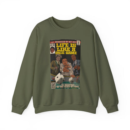 Nas, Cordae, & Freddie, Life Is Like A Dice Game - Unisex Heavy Blend™ Crewneck Sweatshirt
