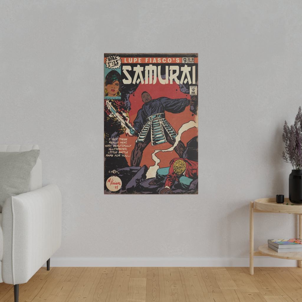 Samurai - Matte Canvas, Stretched, 0.75"