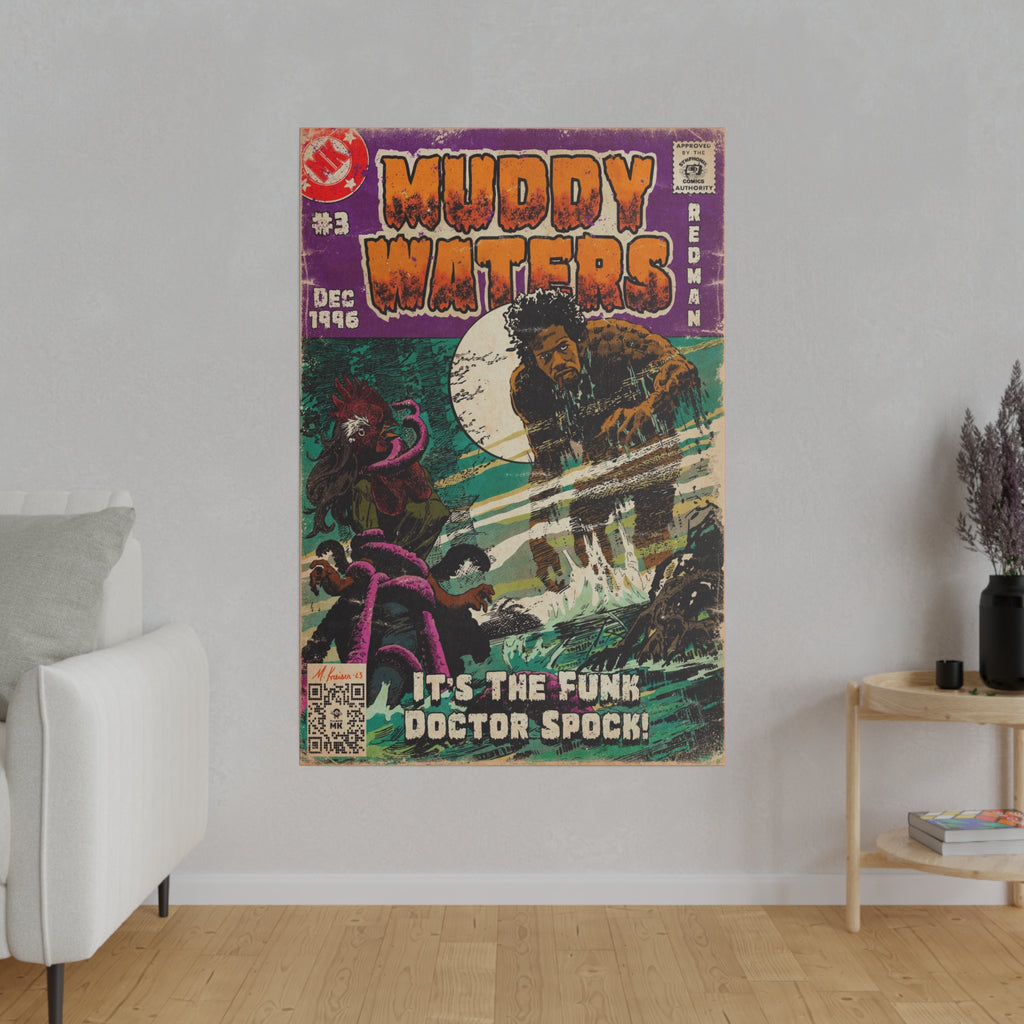 Muddy Waters - Matte Canvas, Stretched, 0.75"