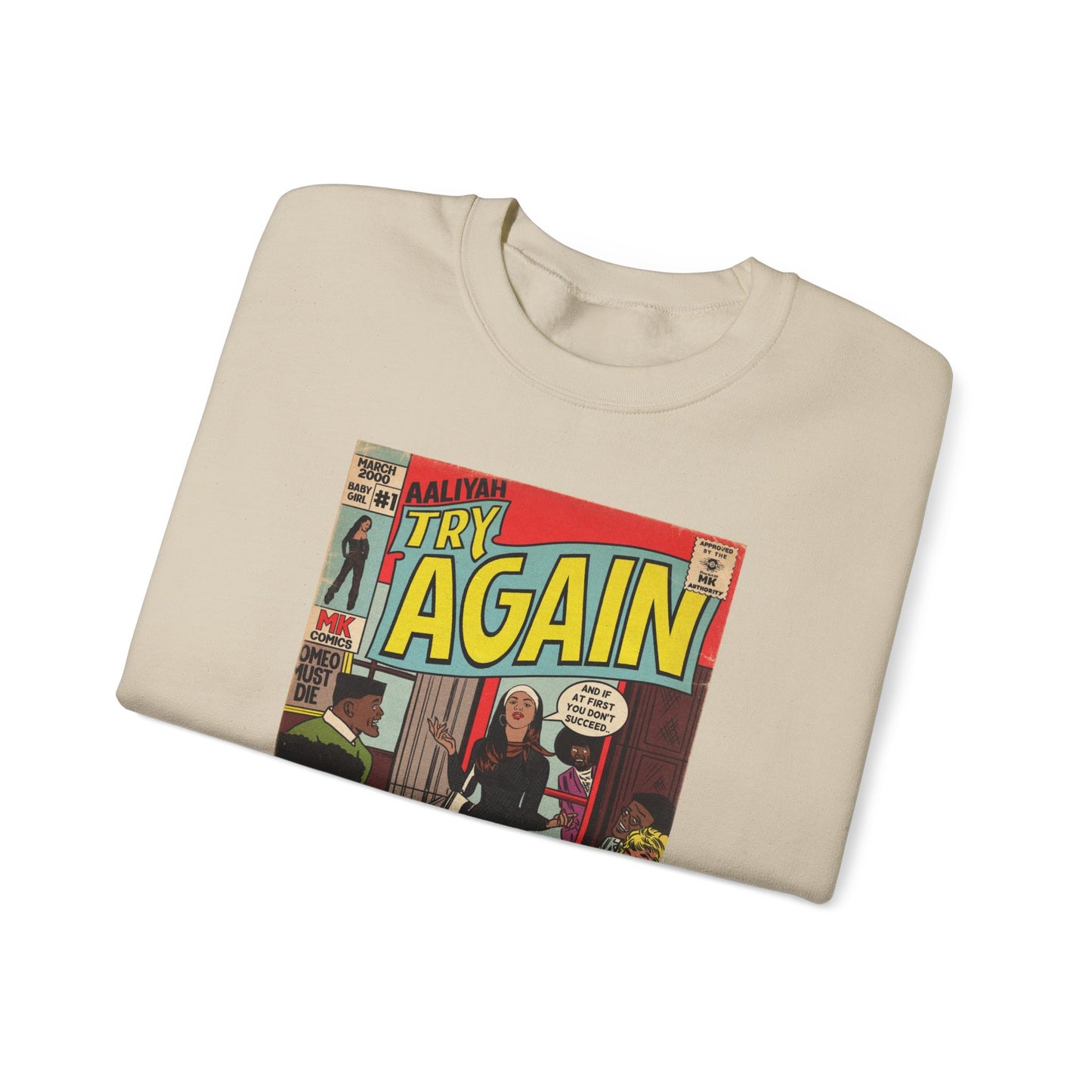 Aaliyah - Try Again - Unisex Heavy Blend™ Crewneck Sweatshirt