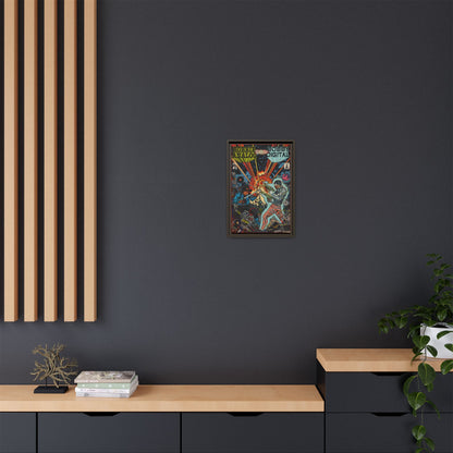 Analog vs. Digital - Matte Canvas, Framed (Multi-color)