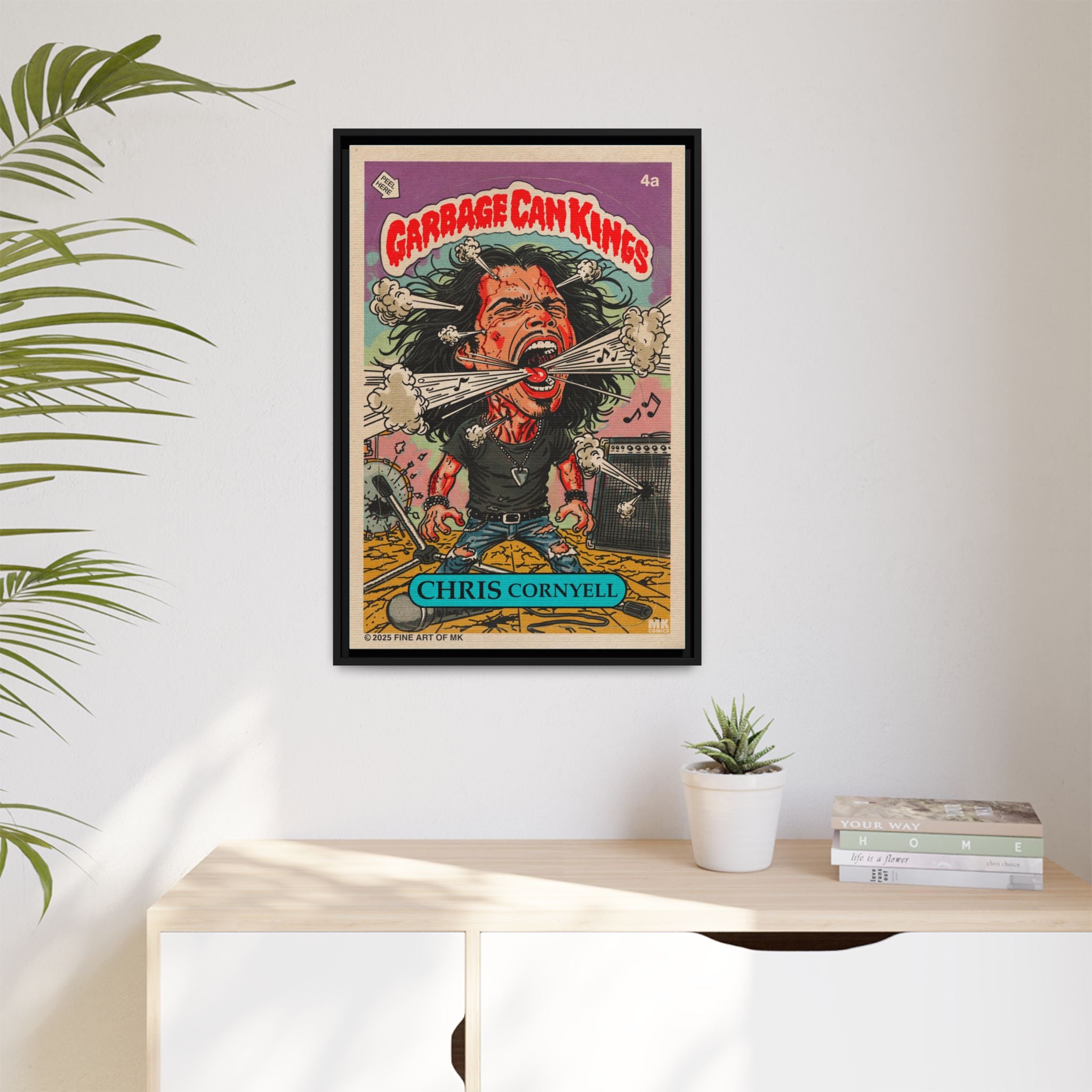 Chris Cornyell - Matte Canvas, Framed (Multi-color)