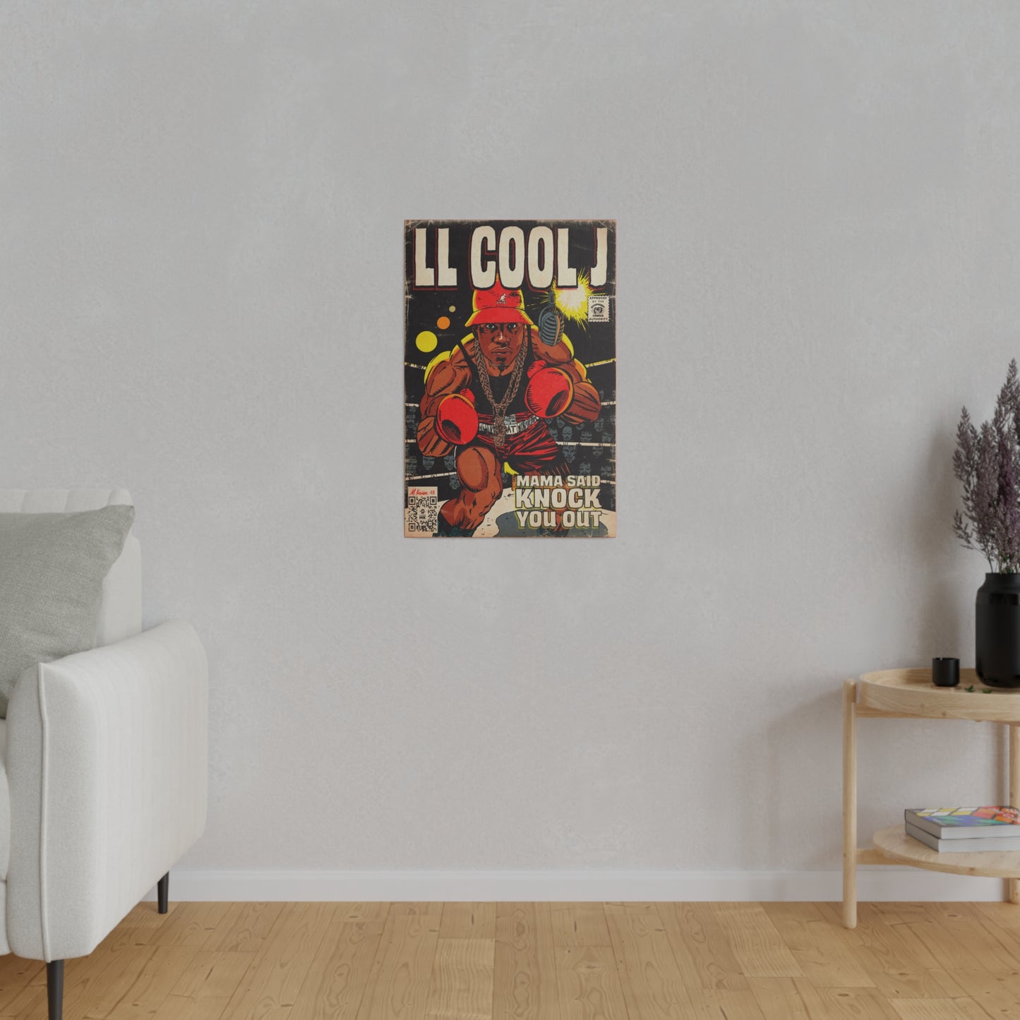 LL Cool J - Mama Said Knock You Out - Matte Canvas, Stretched, 0.75"