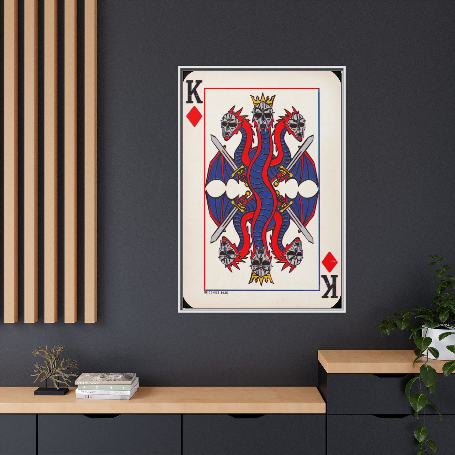 King Geedorah - Matte Canvas, Framed (Multi-color)