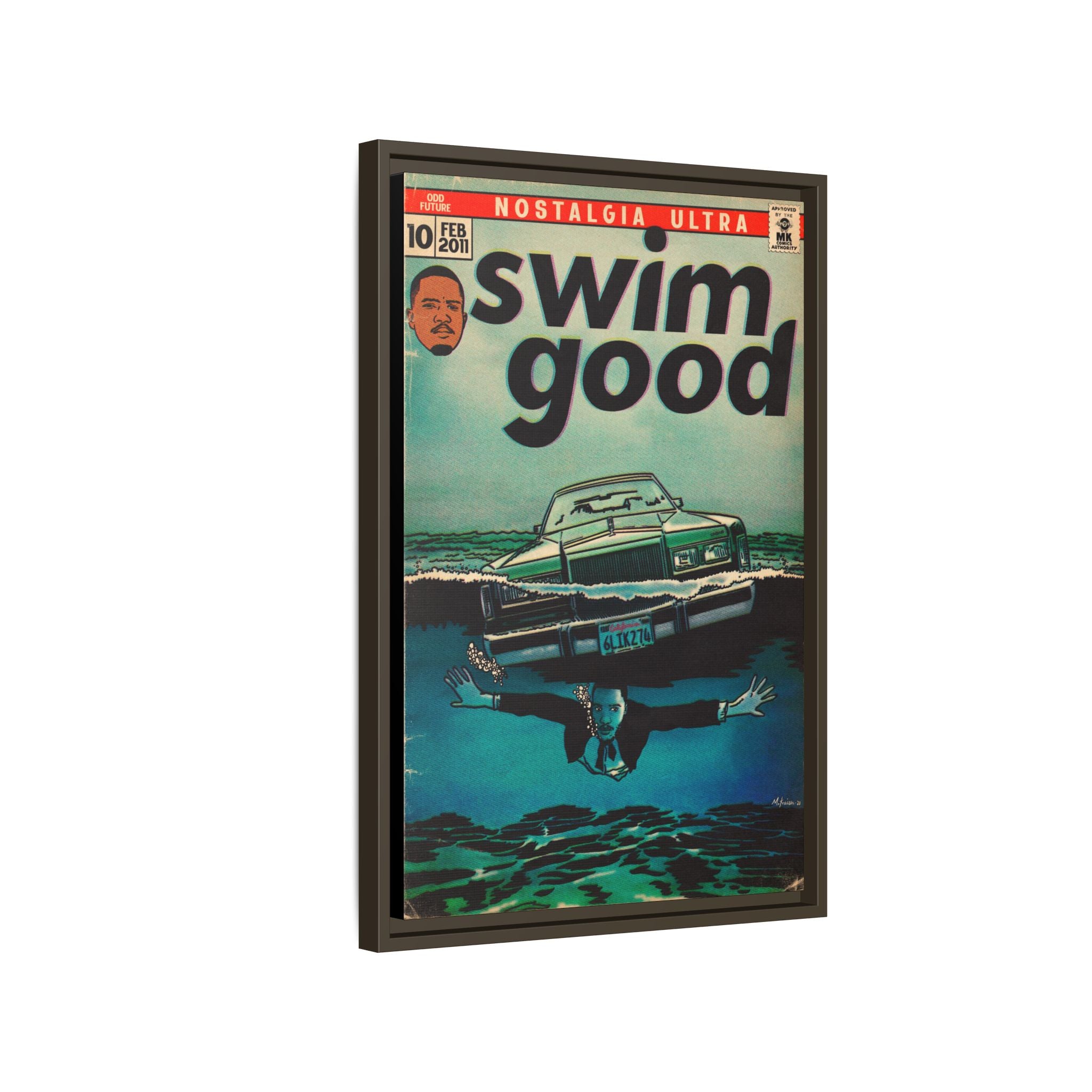Swim Good - Matte Canvas, Framed (Multi-color)