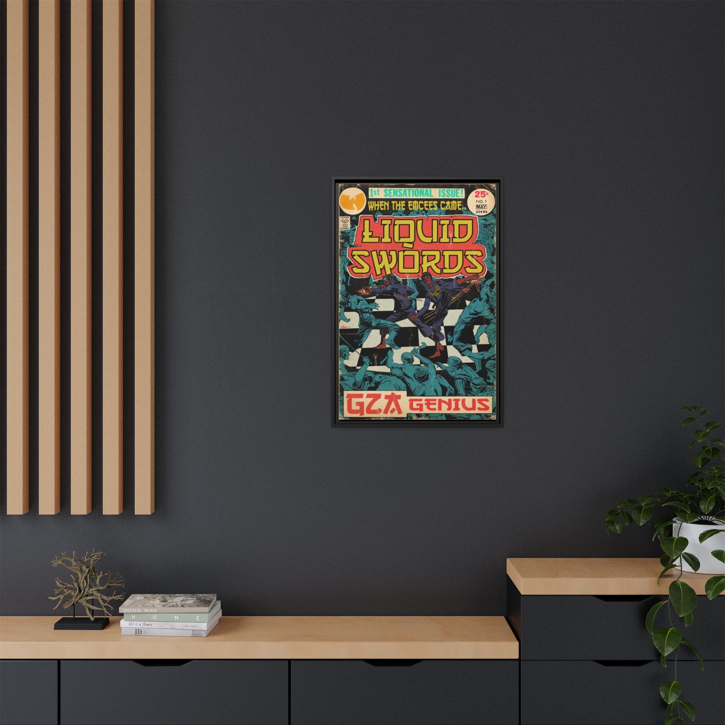 GZA/Genius - Liquid Swords - Gallery Canvas Wraps, Vertical Frame
