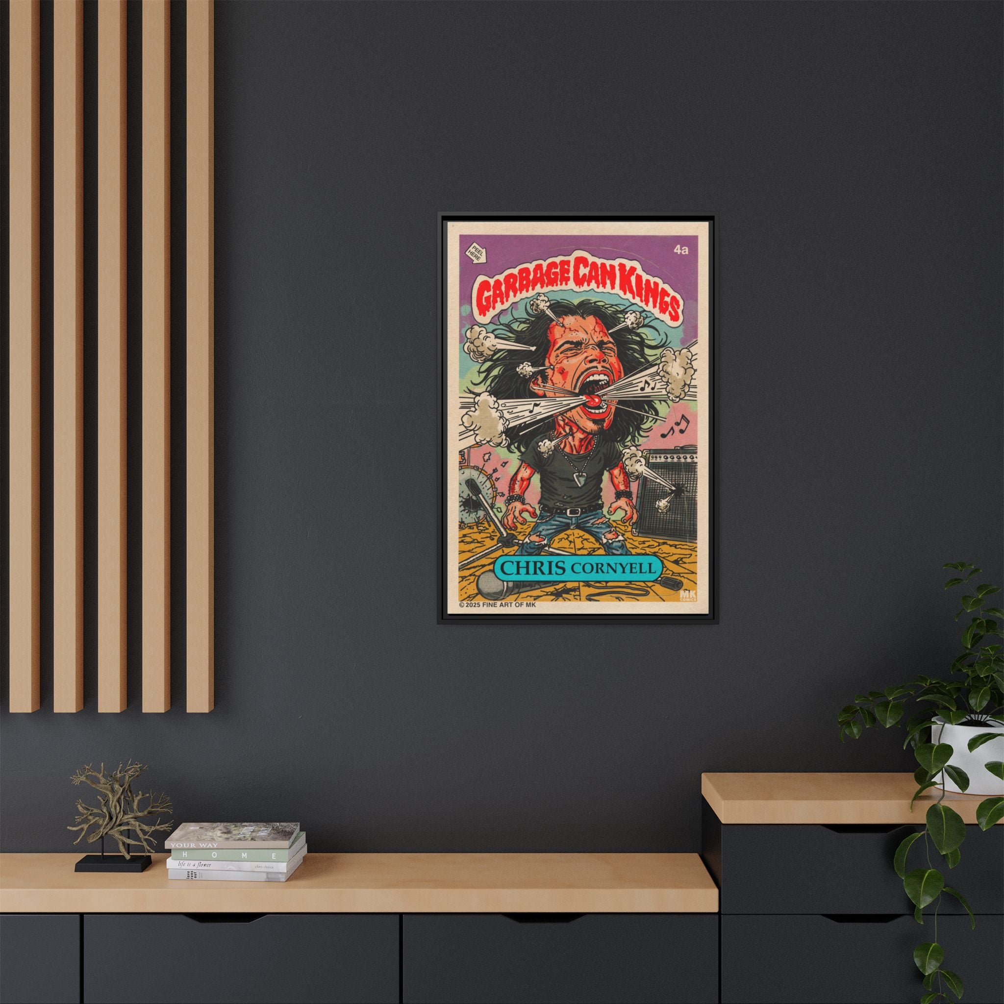 Chris Cornyell - Matte Canvas, Framed (Multi-color)
