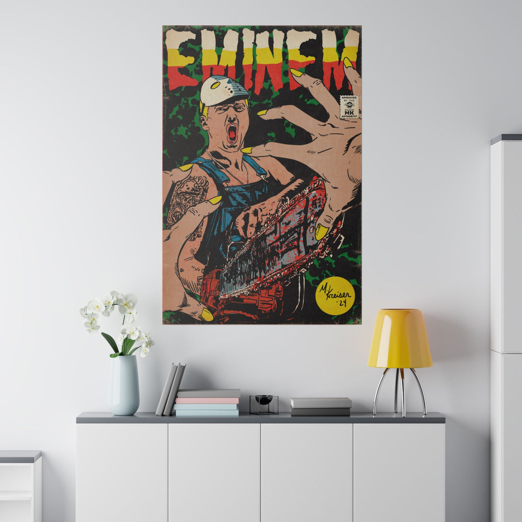 Em - Comic Book Art - Matte Canvas, Stretched, 0.75"