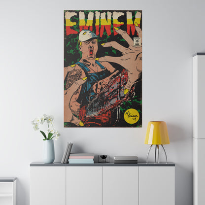Em - Comic Book Art - Matte Canvas, Stretched, 0.75"