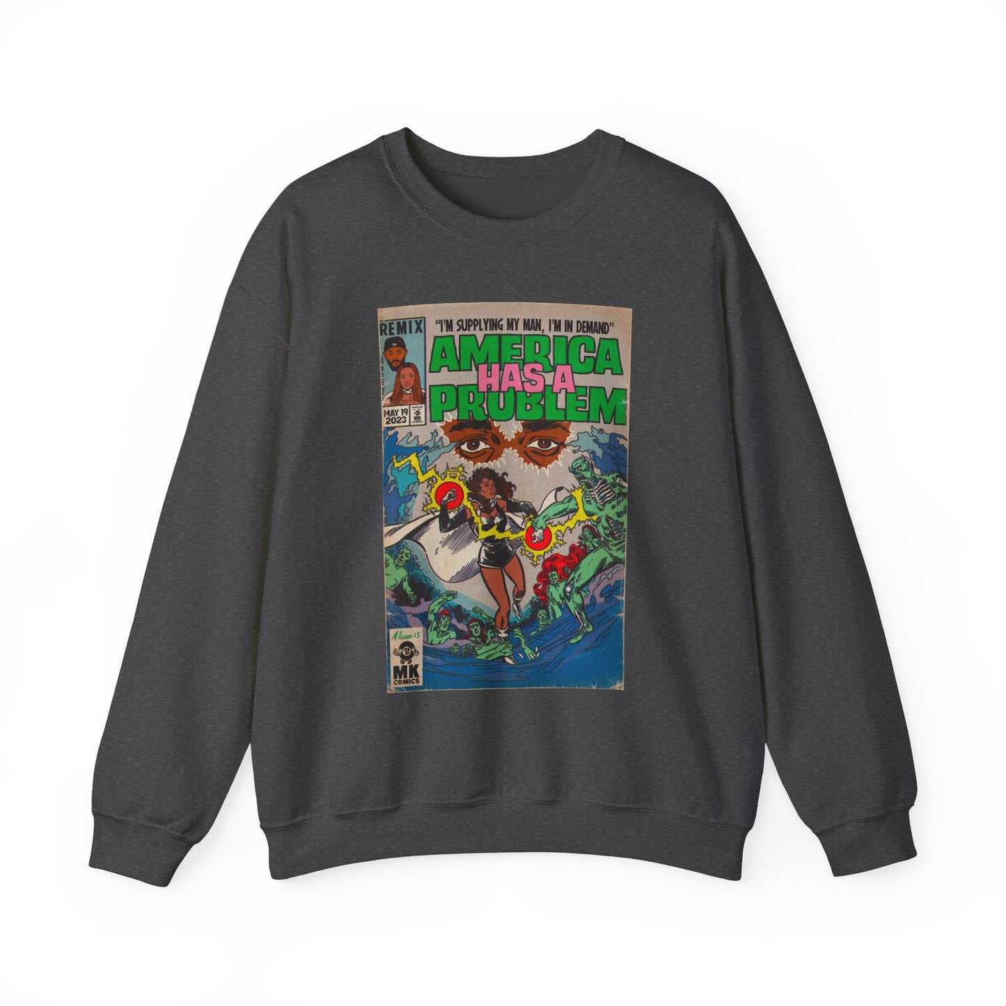 America Has a Problem - Unisex Heavy Blend™ Crewneck Sweatshirt