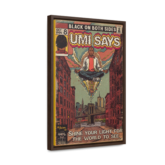 Mos - Umi Says - Gallery Canvas Wraps, Vertical Frame