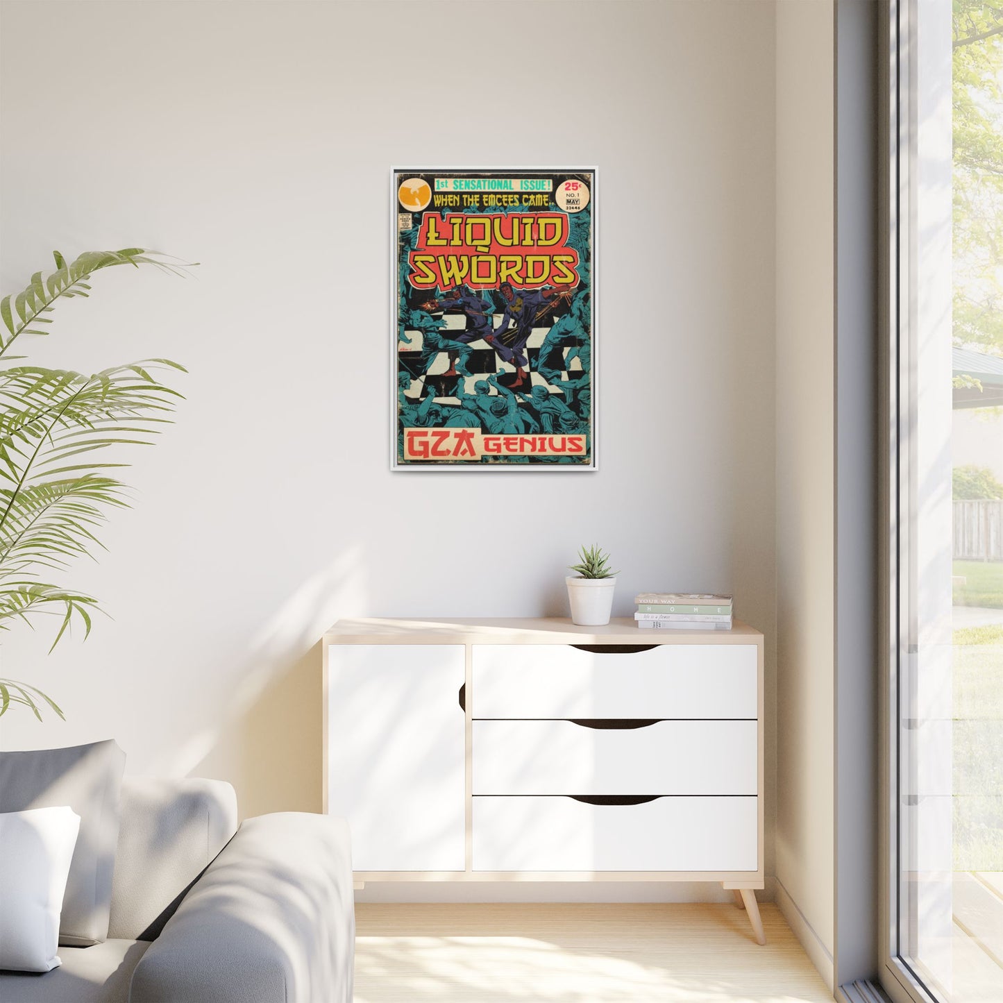 GZA/Genius - Liquid Swords - Gallery Canvas Wraps, Vertical Frame