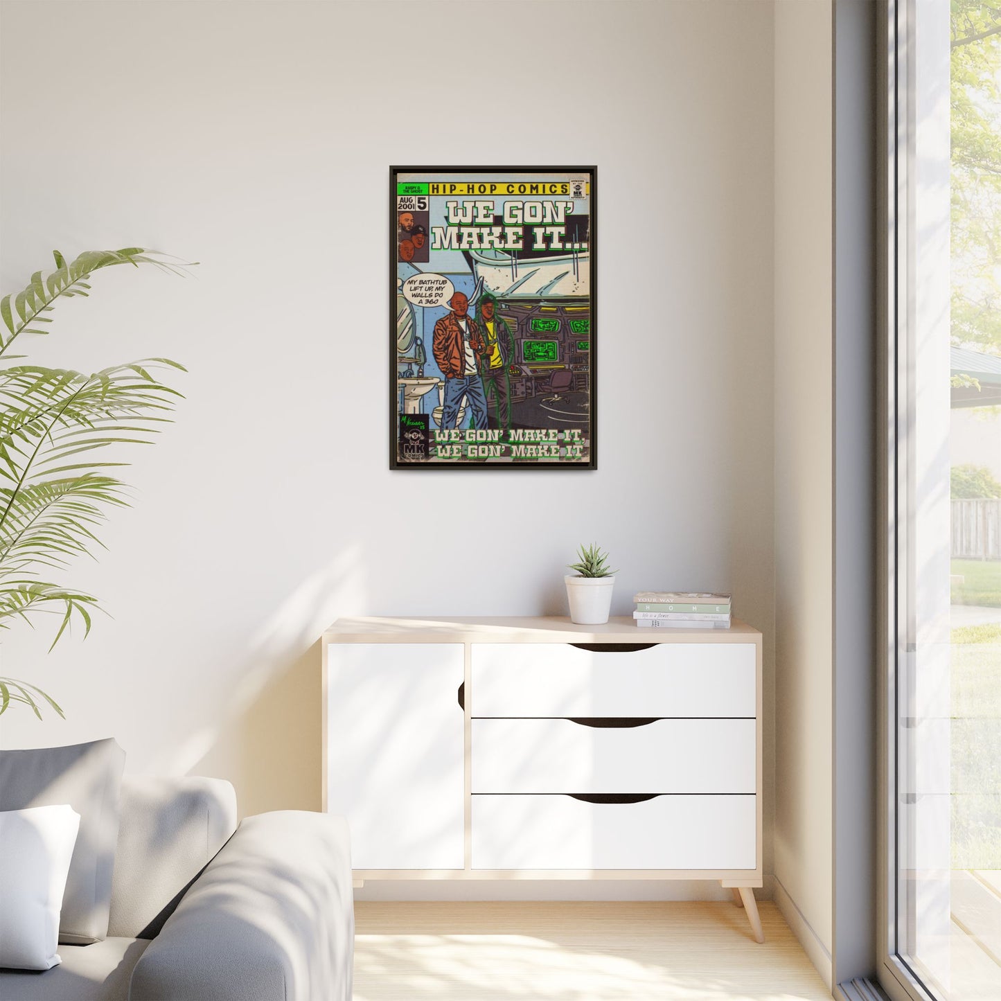 We Gon' Make It - Matte Canvas, Framed (Multi-color)