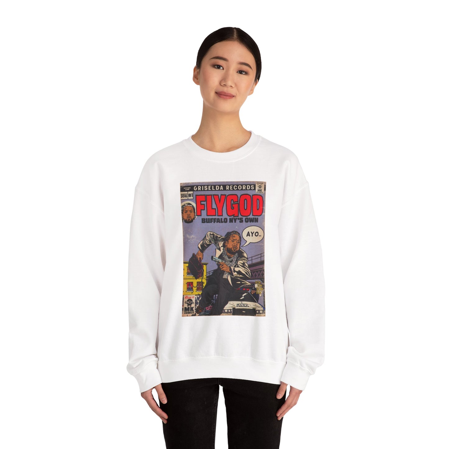 Flygod - Unisex Heavy Blend™ Crewneck Sweatshirt