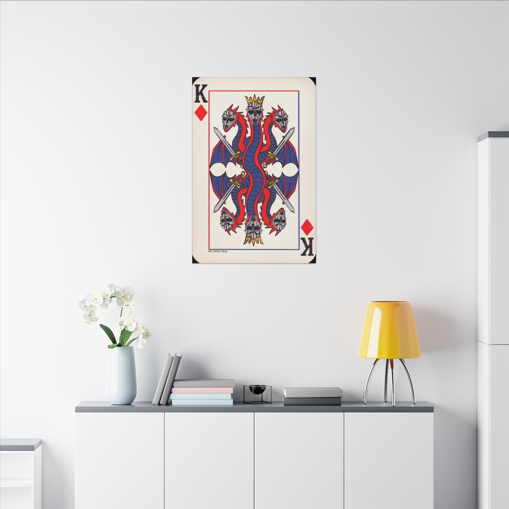 King Geedorah - Matte Canvas, Stretched, 0.75" (Multi-Size)