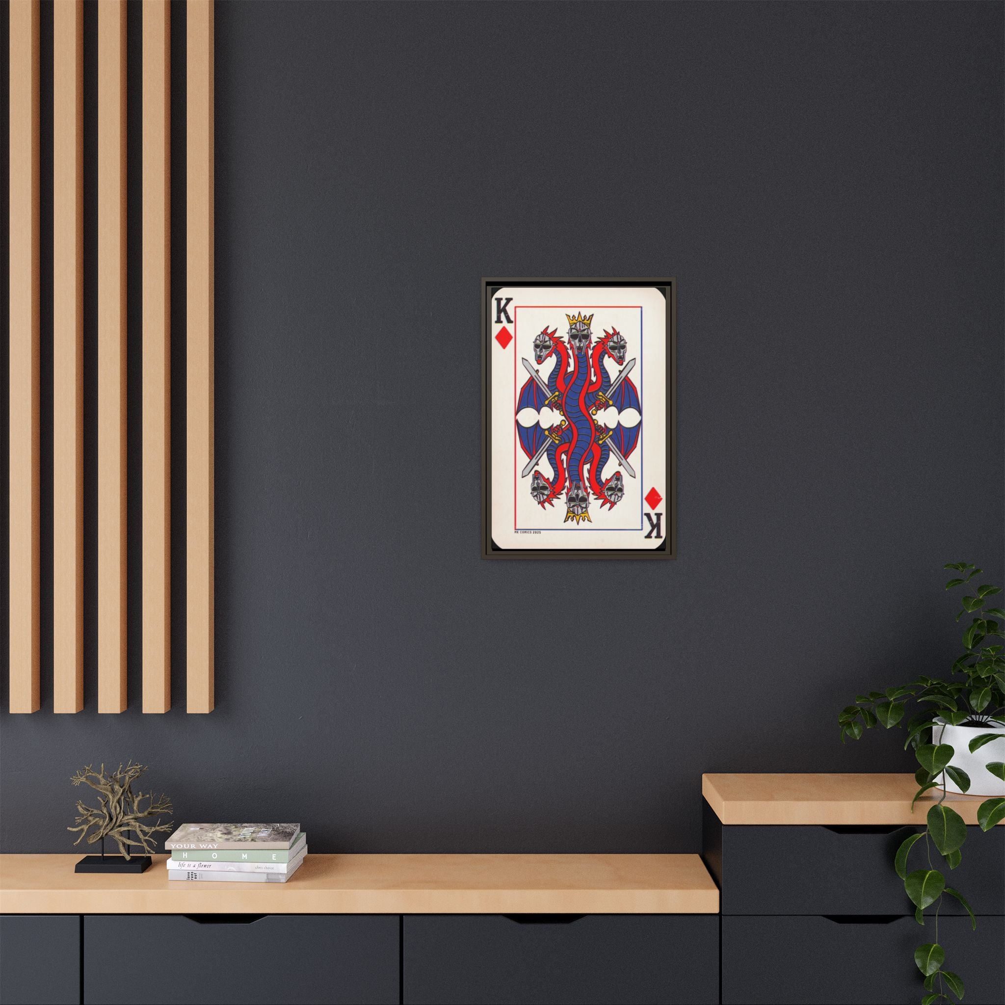 King Geedorah - Matte Canvas, Framed (Multi-color)