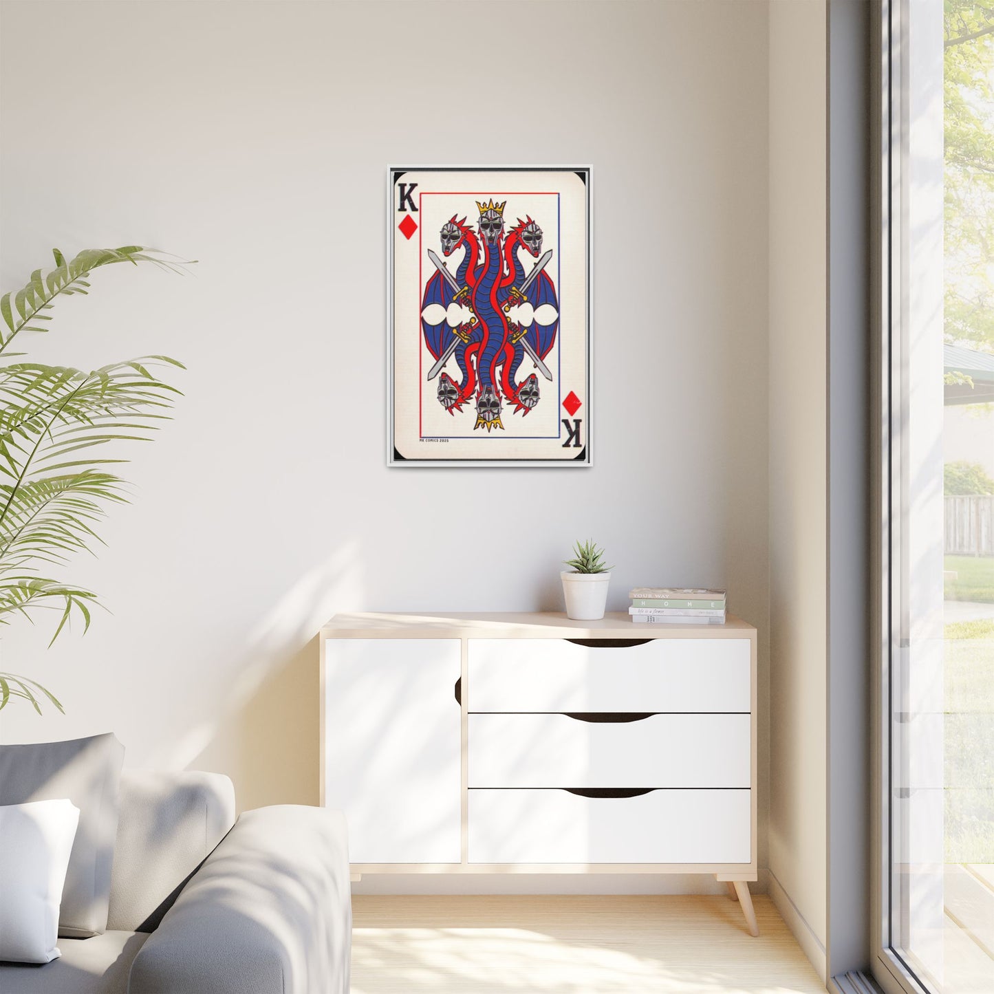 King Geedorah - Matte Canvas, Framed (Multi-color)