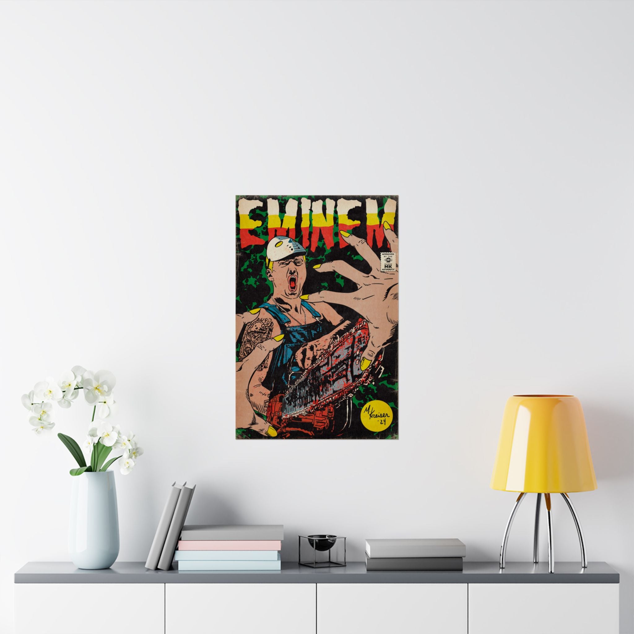 Em - Comic Book Art - Matte Vertical Poster