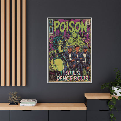 Poison - Matte Canvas, Framed (Multi-color)