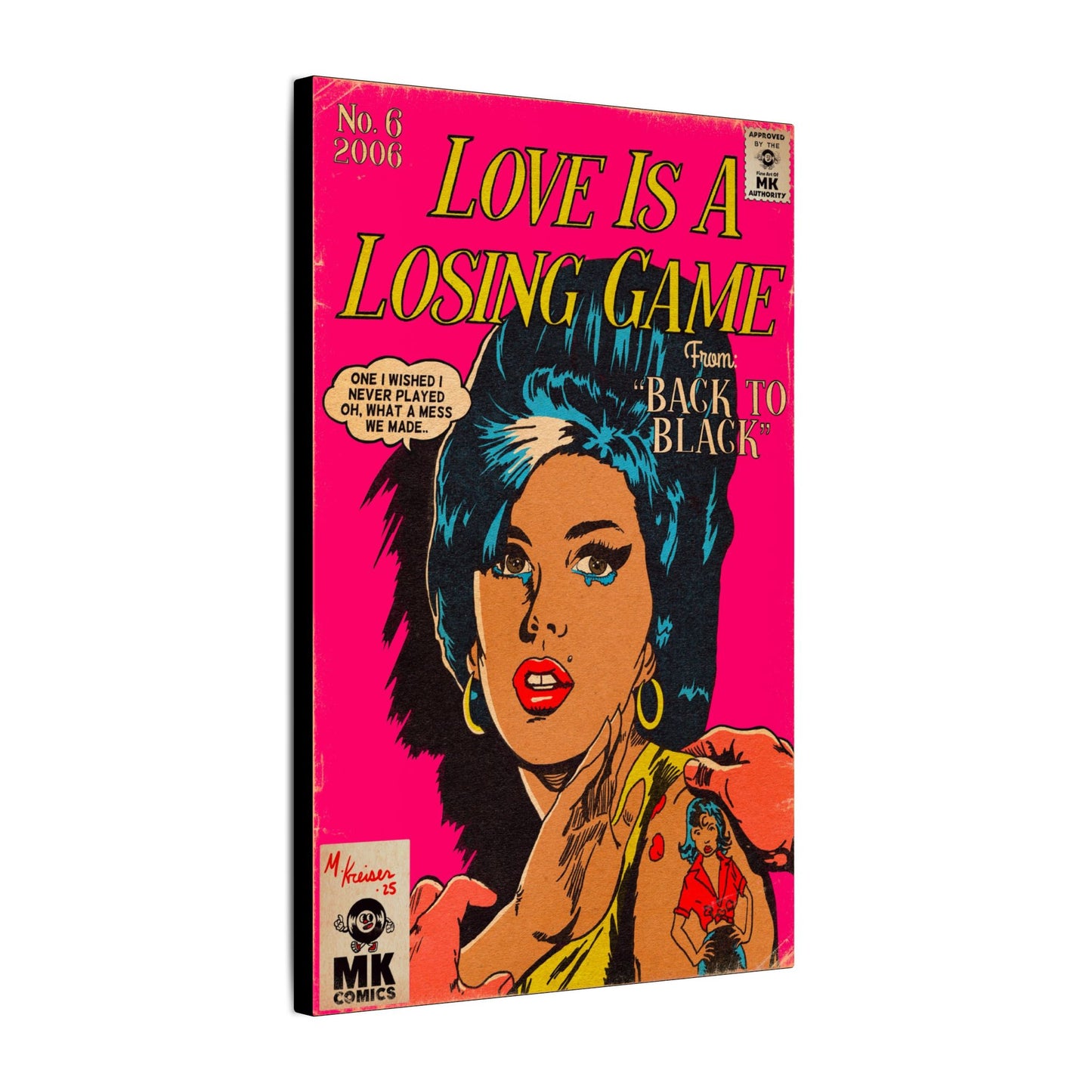 Love Is A Losing Game - Matte Canvas, Stretched