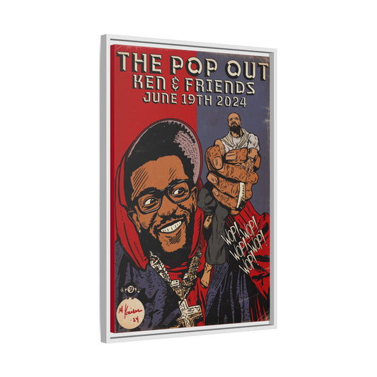 Kendrick Lamar - The Pop Out  - Gallery Canvas Wraps, Vertical Frame