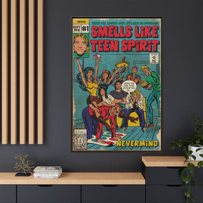 Nirvana - Smells Like Teen Spirit -  Gallery Canvas Wraps, Vertical Frame