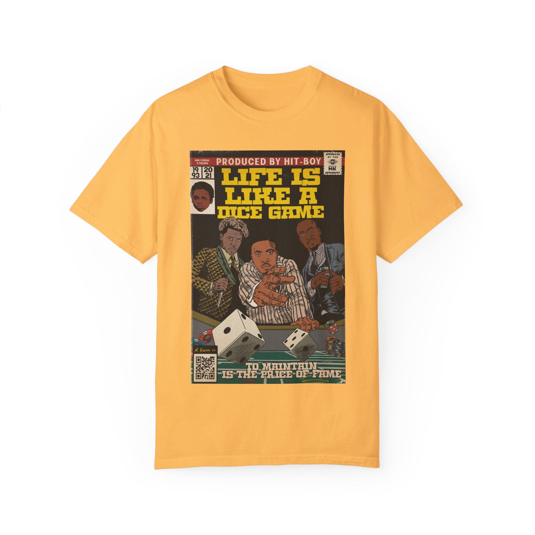 Life is Like a Dice Game - Unisex Comfort Colors T-shirt